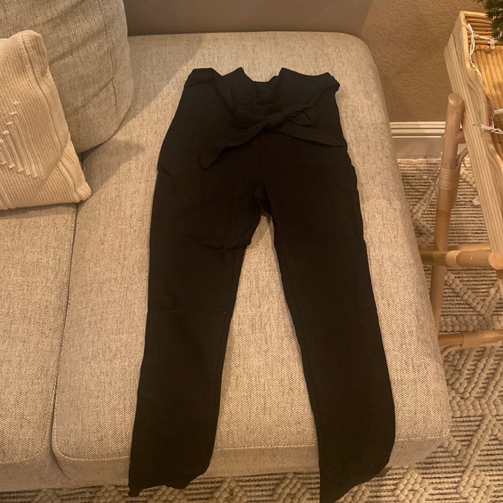 Fashion Nova high waisted black pants, size small, never worn